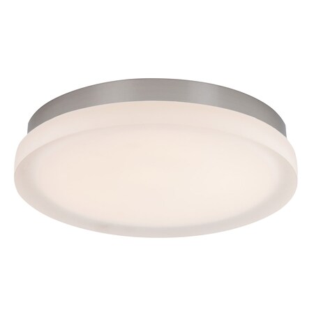 Dweled Slice 11in LED Round Flush Mount 2700K in Brushed Nickel FM-41